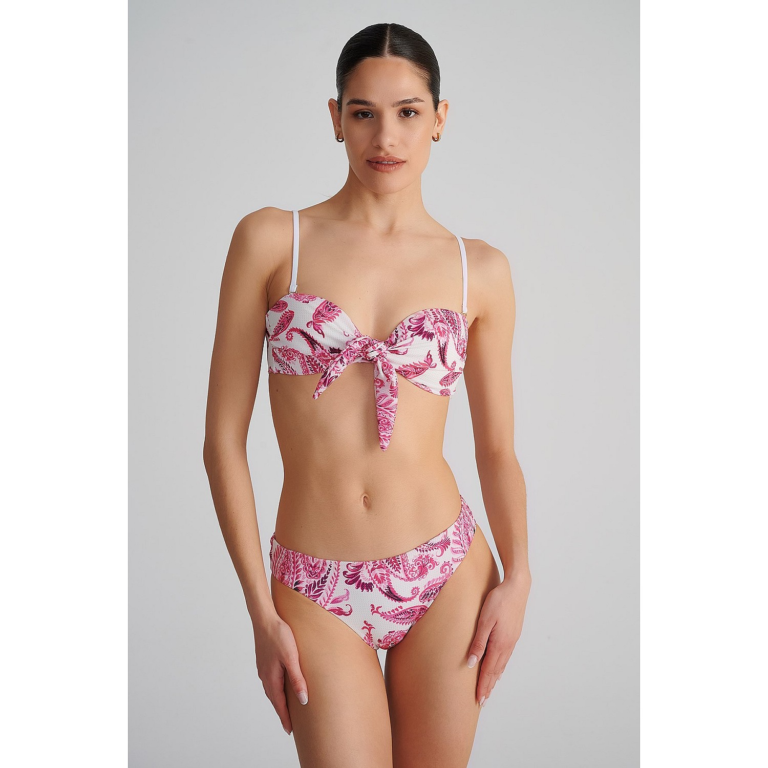 Sugarfree Στραπλες Push-Up Μαγιο Μπικινι Τοπ Με Φλοραλ Τυπωμα