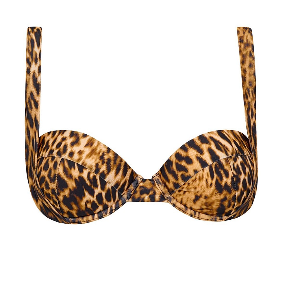 Sugarfree Animal Print Μπικινι Τοπ Με Μπανελα