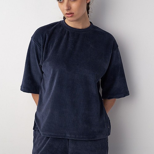 Sugarfree Κοτλε Oversized Μπλουζα Με Μανικι 3/4