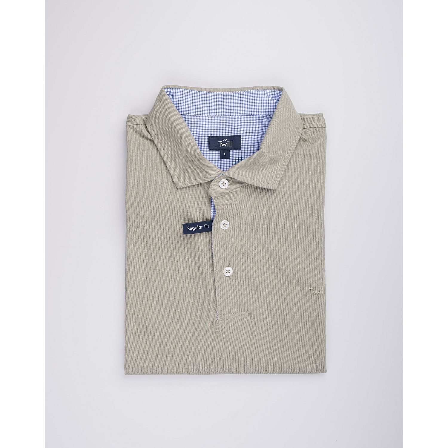 Twill Ανδρικό POLO K.M 100% COTTON ΜΟΝΟΧΡΩΜΟ ΜΕ ΣΤΟΛΙΣΜΑ