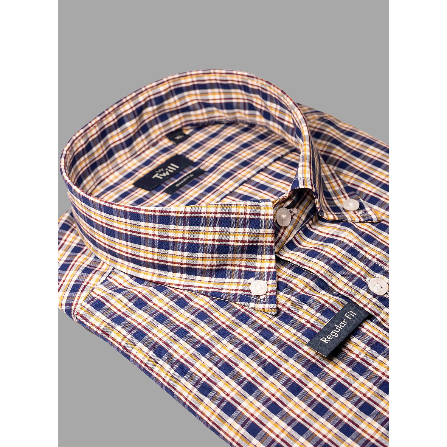 Twill Ανδρικό Button Down Sport Πουκάμισο Μ.Μ
