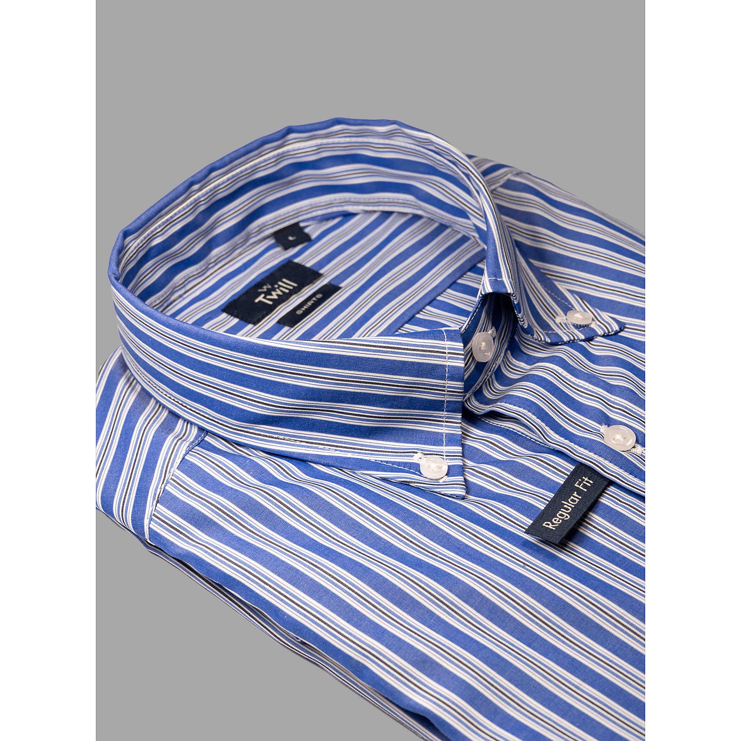 Twill Ανδρικό Button Down Sport Πουκάμισο Μ.Μ