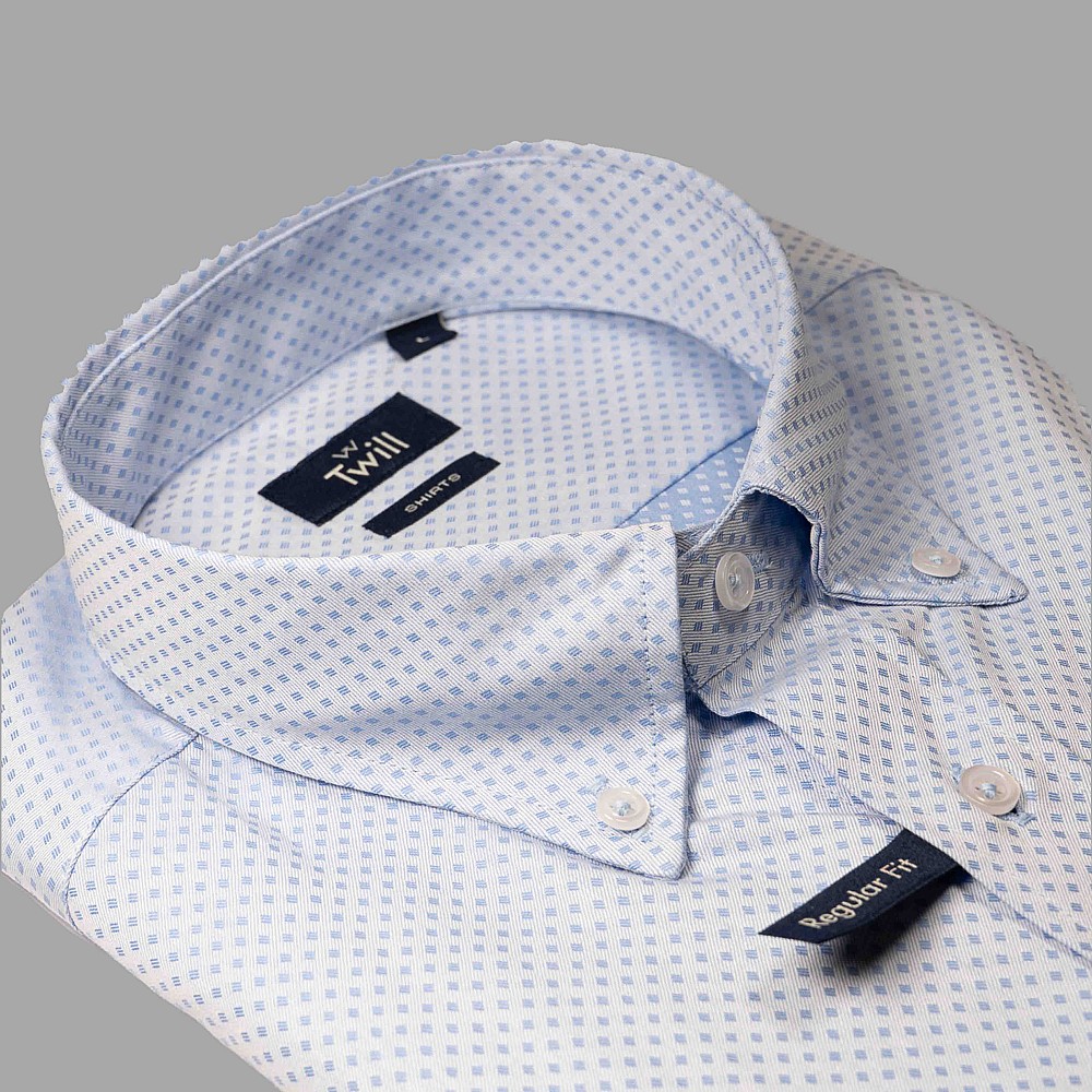 Twill Ανδρικό Button Down Sport Πουκάμισο Μ.Μ