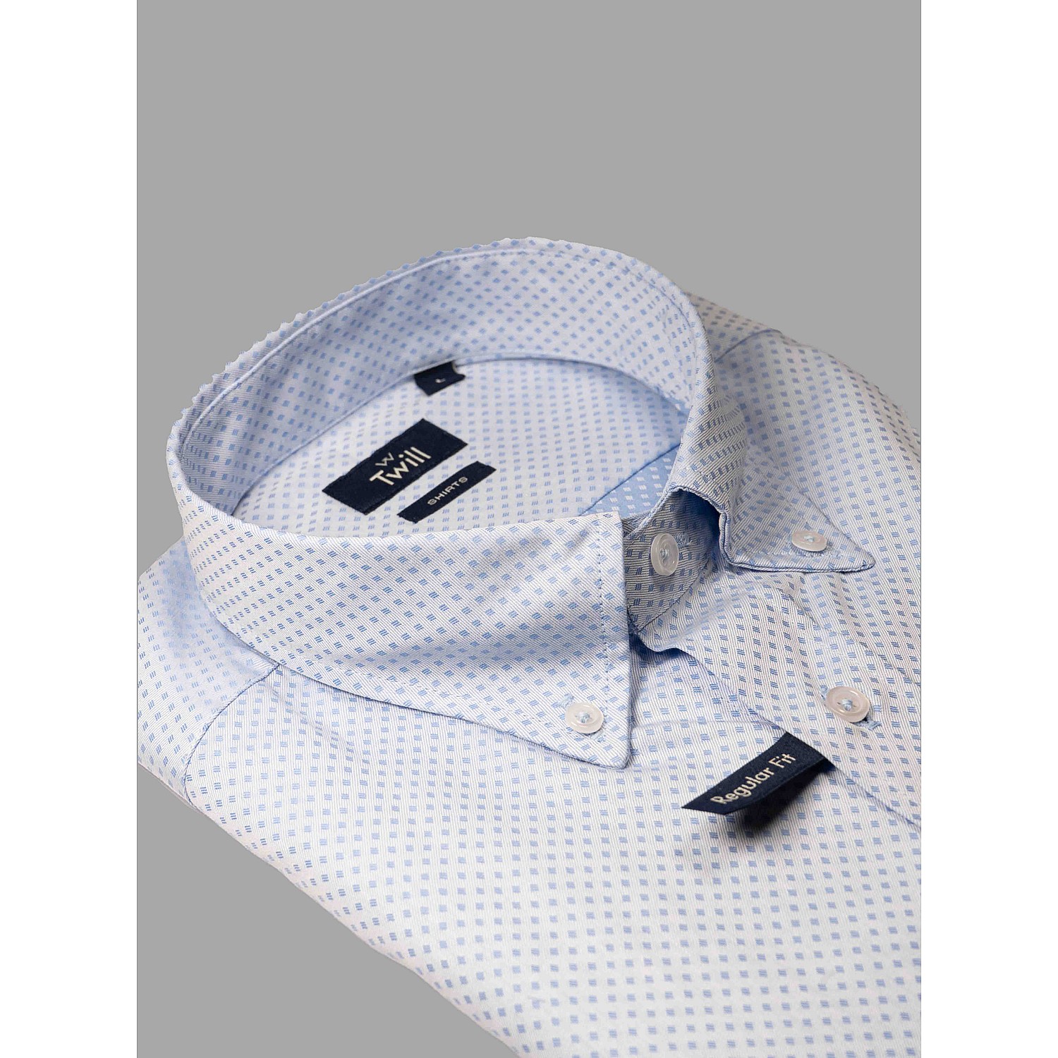Twill Ανδρικό Button Down Sport Πουκάμισο Μ.Μ