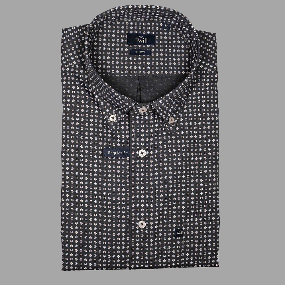 Twill Ανδρικό Πουκάμισο SPORT M.M 100% COTTON ΣΧΕΔΙΑΣΤΟ