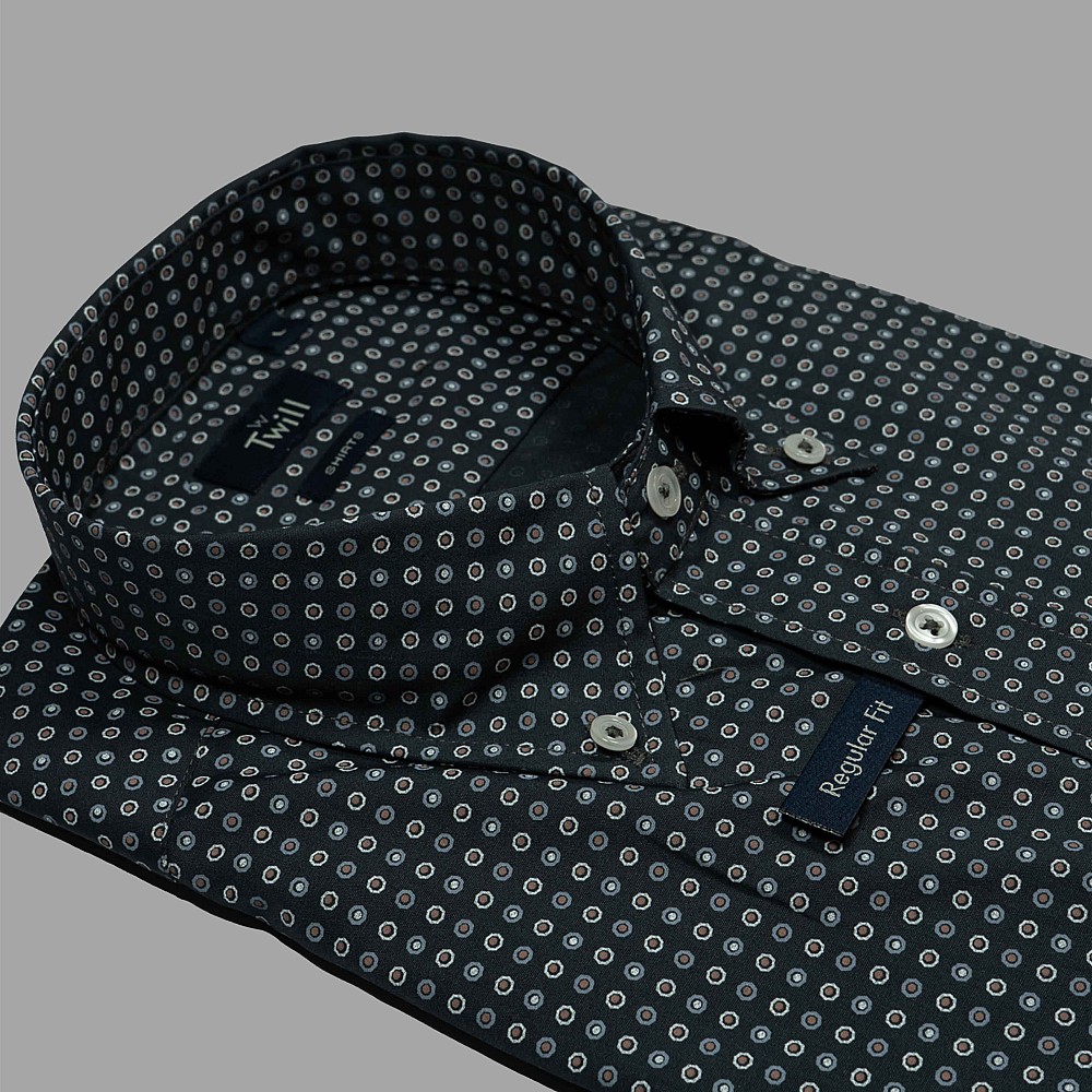 Twill Ανδρικό Πουκάμισο SPORT M.M 100% COTTON ΣΧΕΔΙΑΣΤΟ