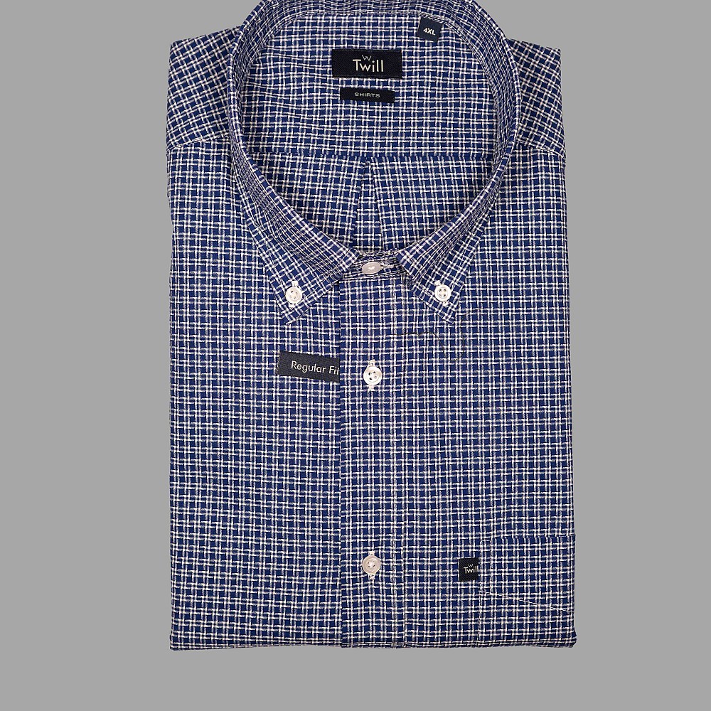 Twill Ανδρικό Button Down Sport Πουκάμισο Μ.Μ