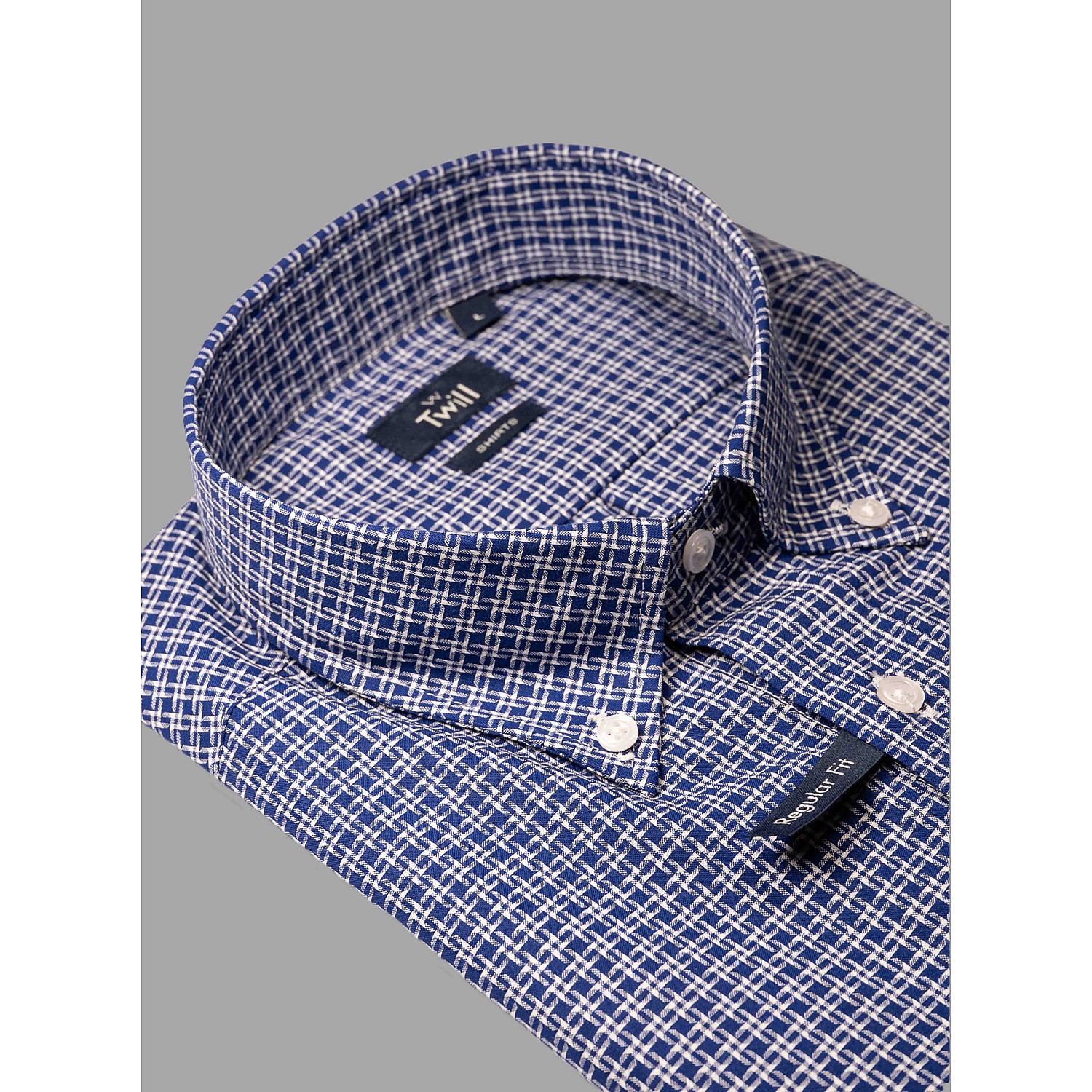 Twill Ανδρικό Button Down Sport Πουκάμισο Μ.Μ