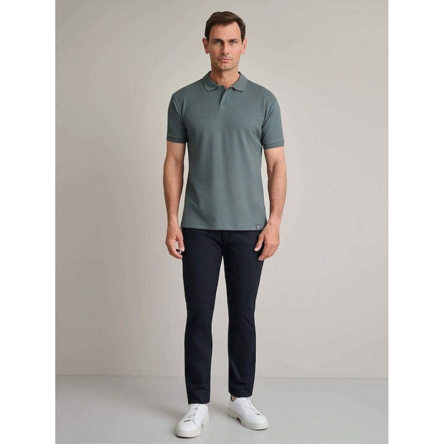 Navy & Green Ανδρικό Παντελόνι Chino Modern Fit