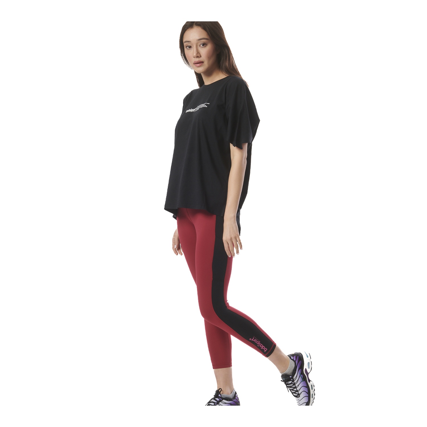 Body Action Γυναικειο Oversized T-Shirt Με Κοψιματα
