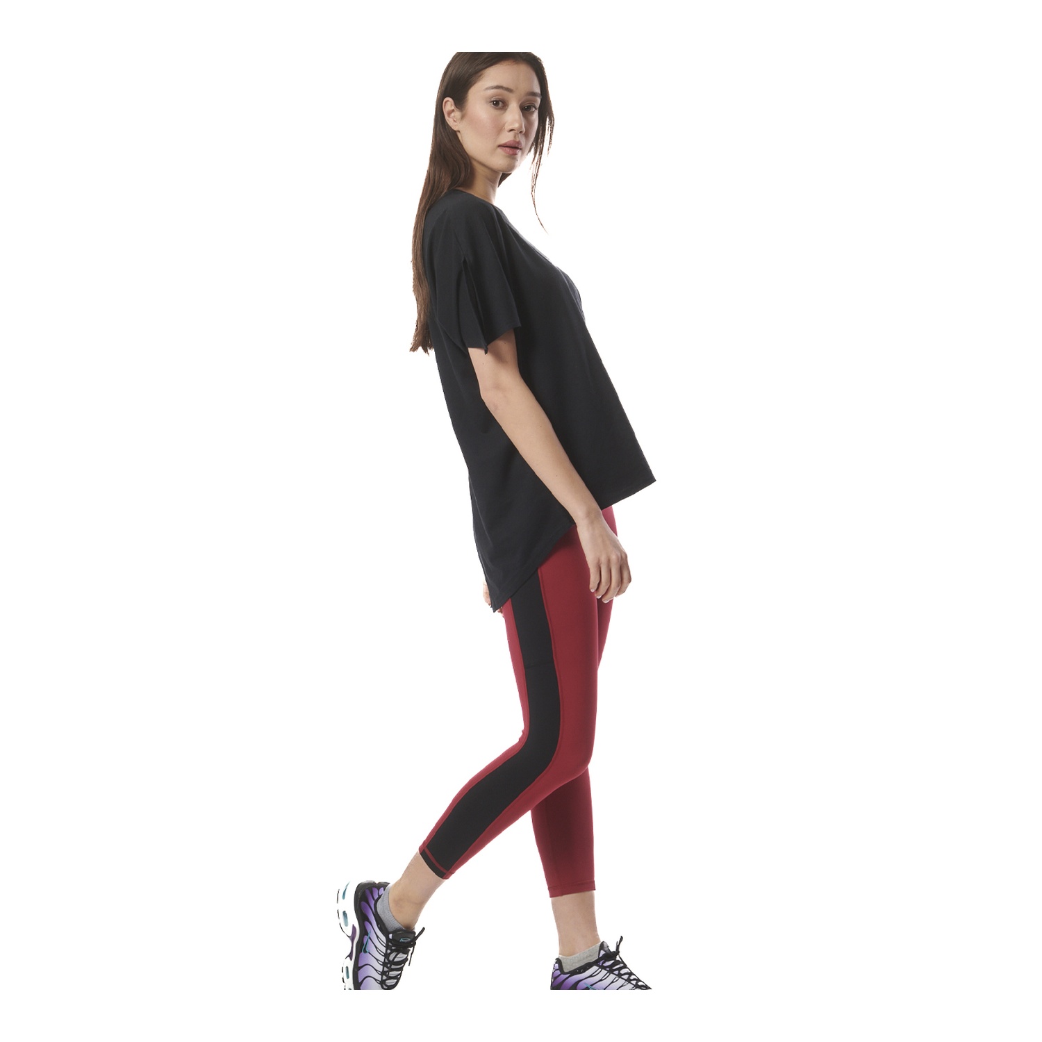 Body Action Γυναικειο Oversized T-Shirt Με Κοψιματα