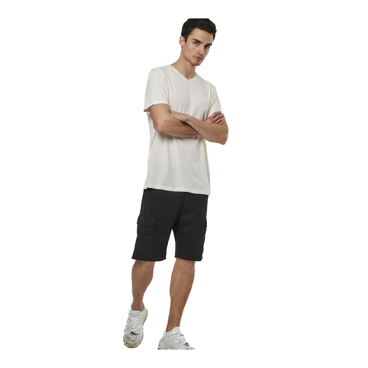 Body Action Ανδρικο V-Neck T-Shirt