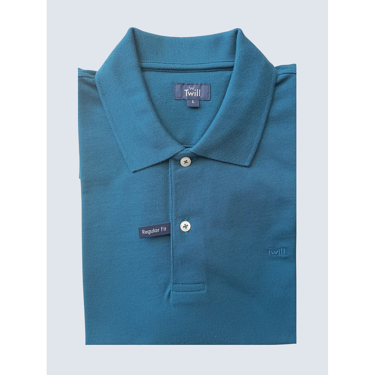 Unisex Κοντομάνικο Polo Μπλουζάκι Μονόχρωμο TWILL