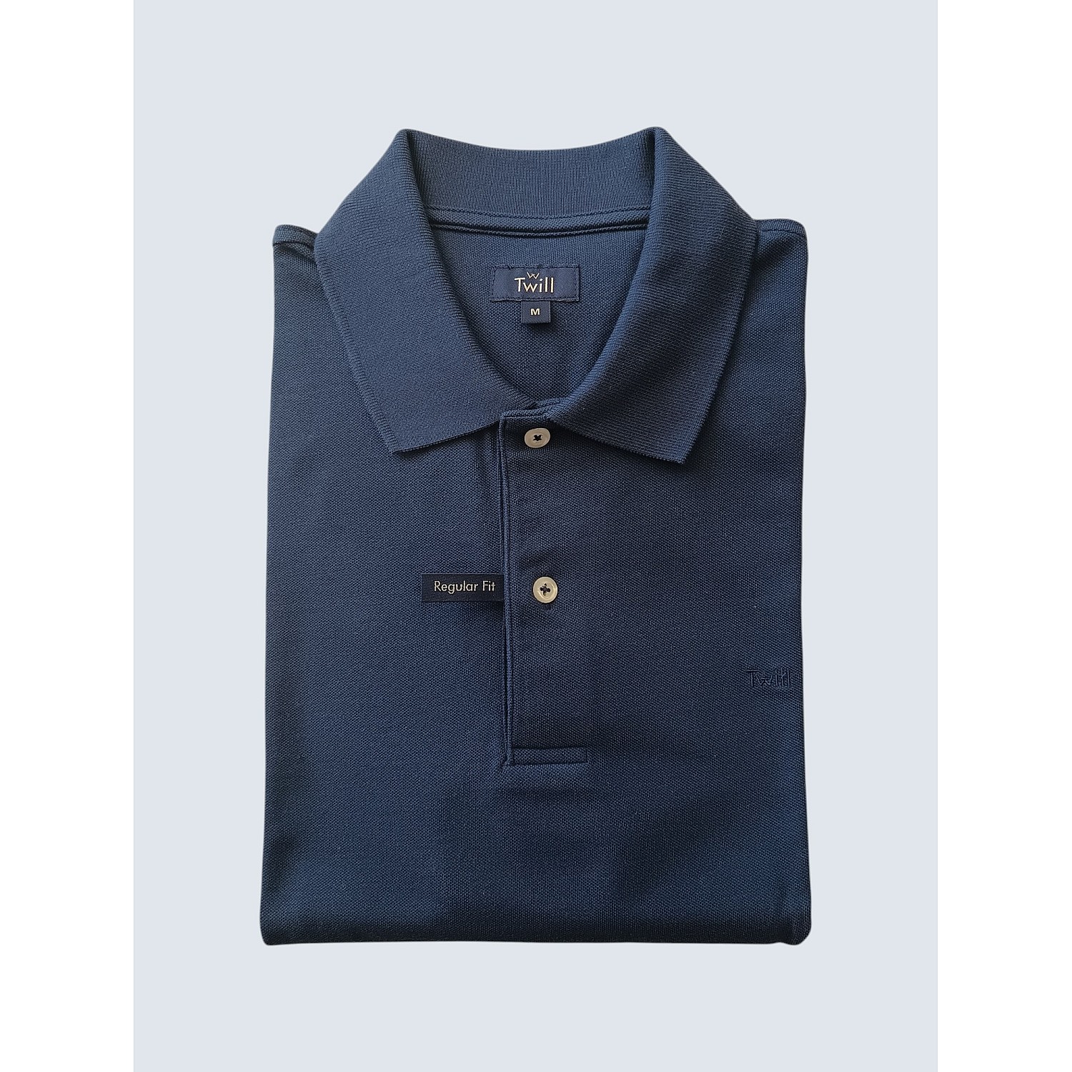 TWILL POLO K.M 100% COTTON ΜΟΝΟΧΡΩΜΟ