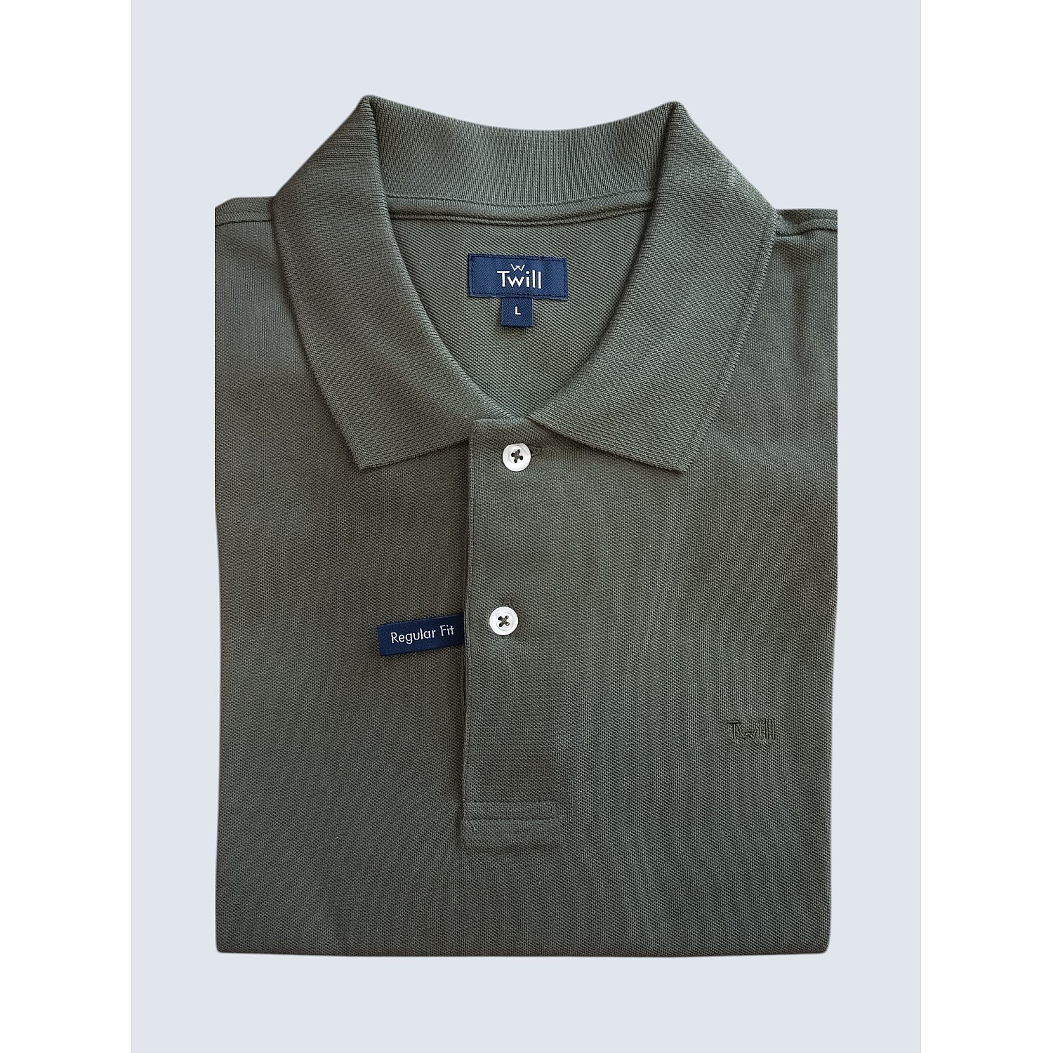 Twill Μπλούζα Polo Κοντό Μανίκι 100% Cotton