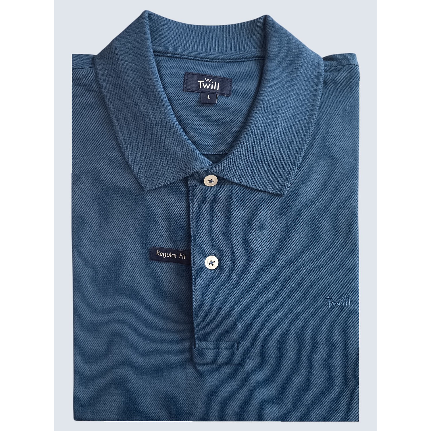 Twill Μπλούζα Polo Κοντό Μανίκι 100% Cotton