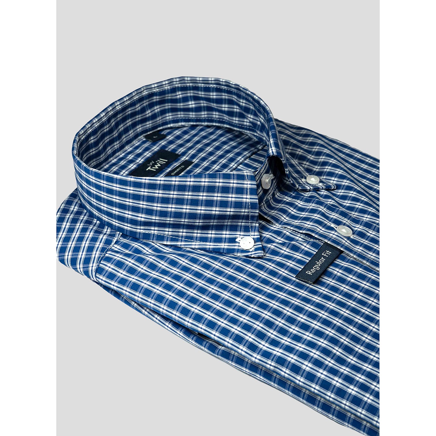 Twill Ανδρικό Button Down Sport Πουκάμισο Μ.Μ