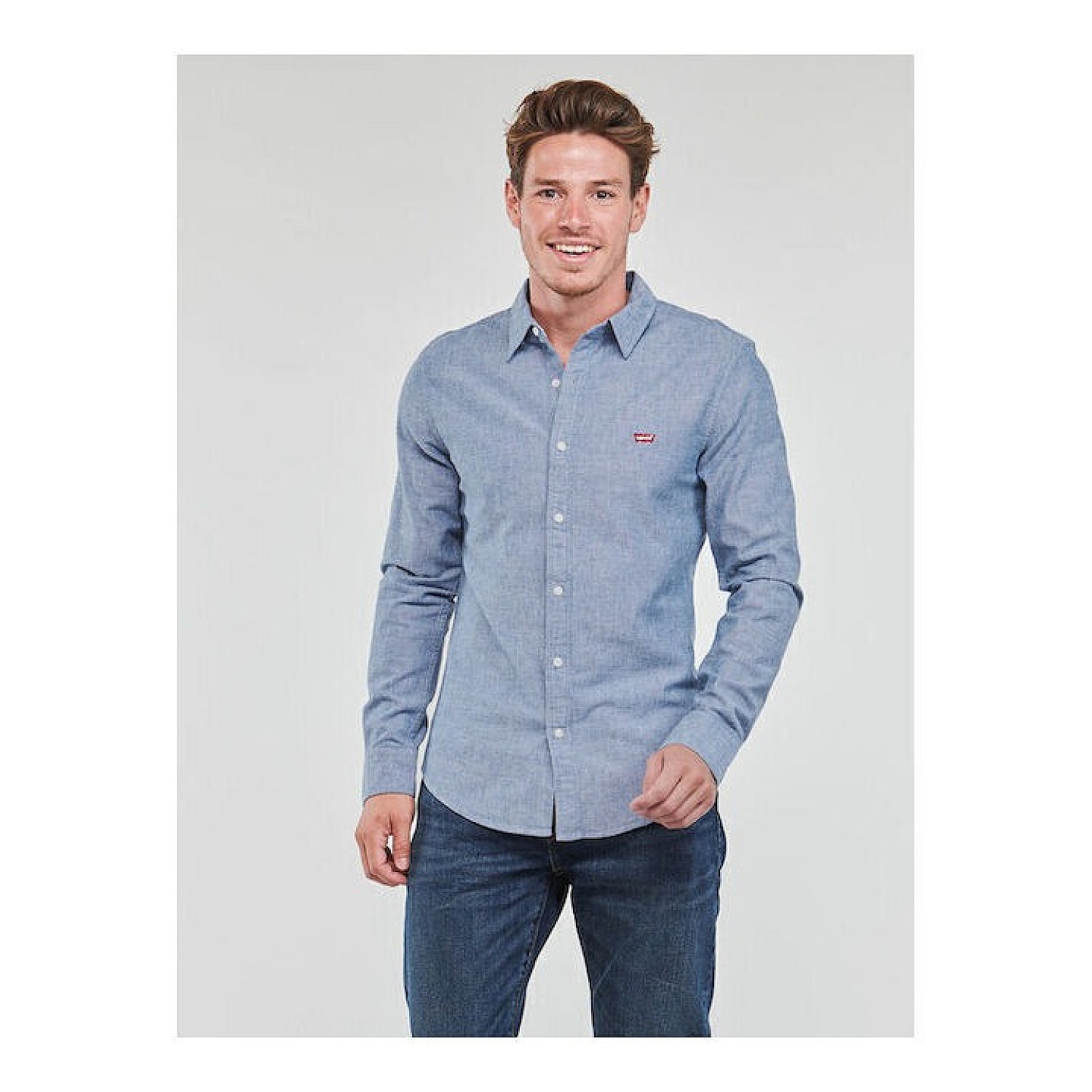 LEVIS ΑΝΔΡΙΚΟ ΠΟΥΚΑΜΙΣΟ Μ.Μ. BATTERY HM SLIM BROWNS