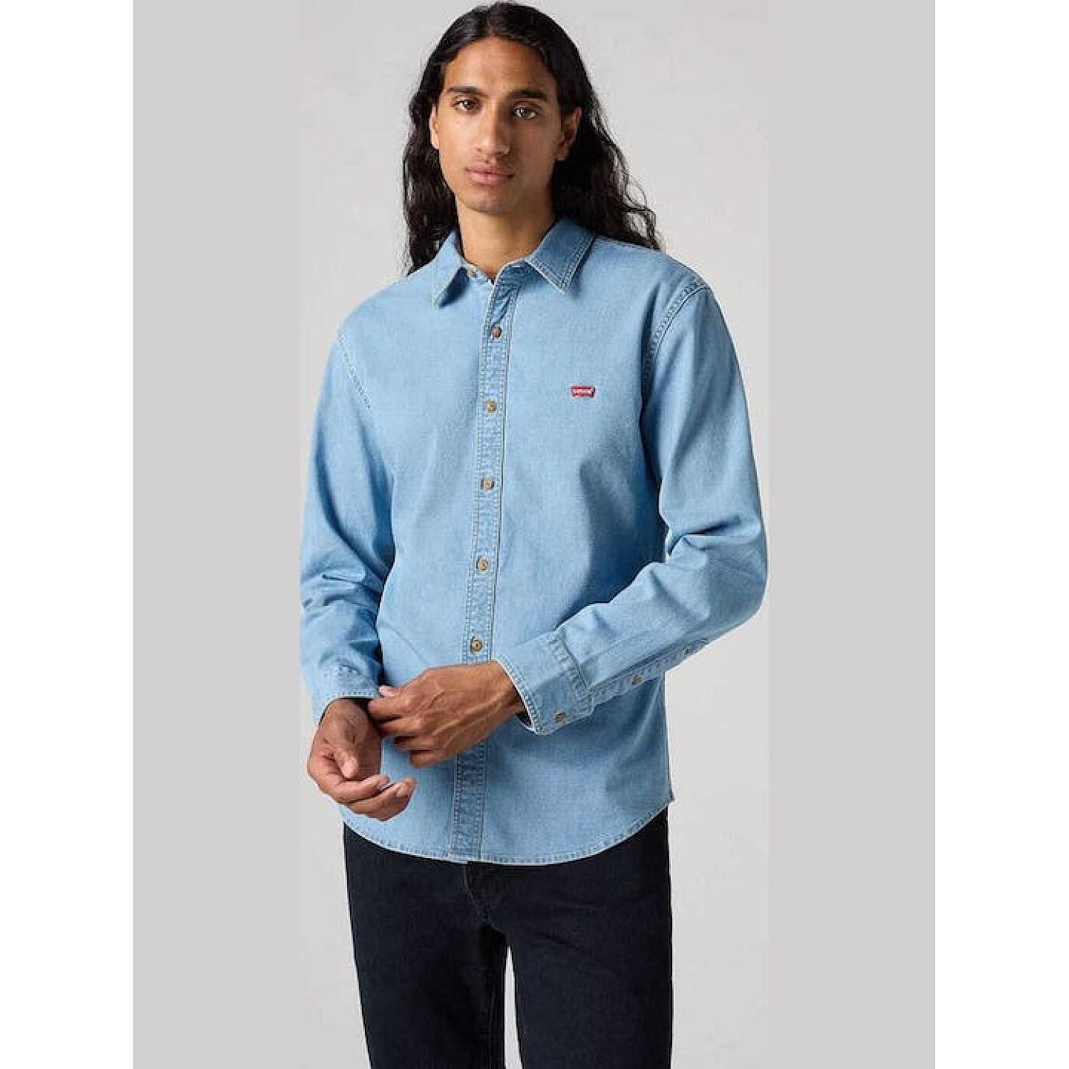 LEVIS ΑΝΔΡΙΚΟ ΠΟΥΚΑΜΙΣΟ Μ.Μ. BATTERY HM SLIM LIGHT INDIG