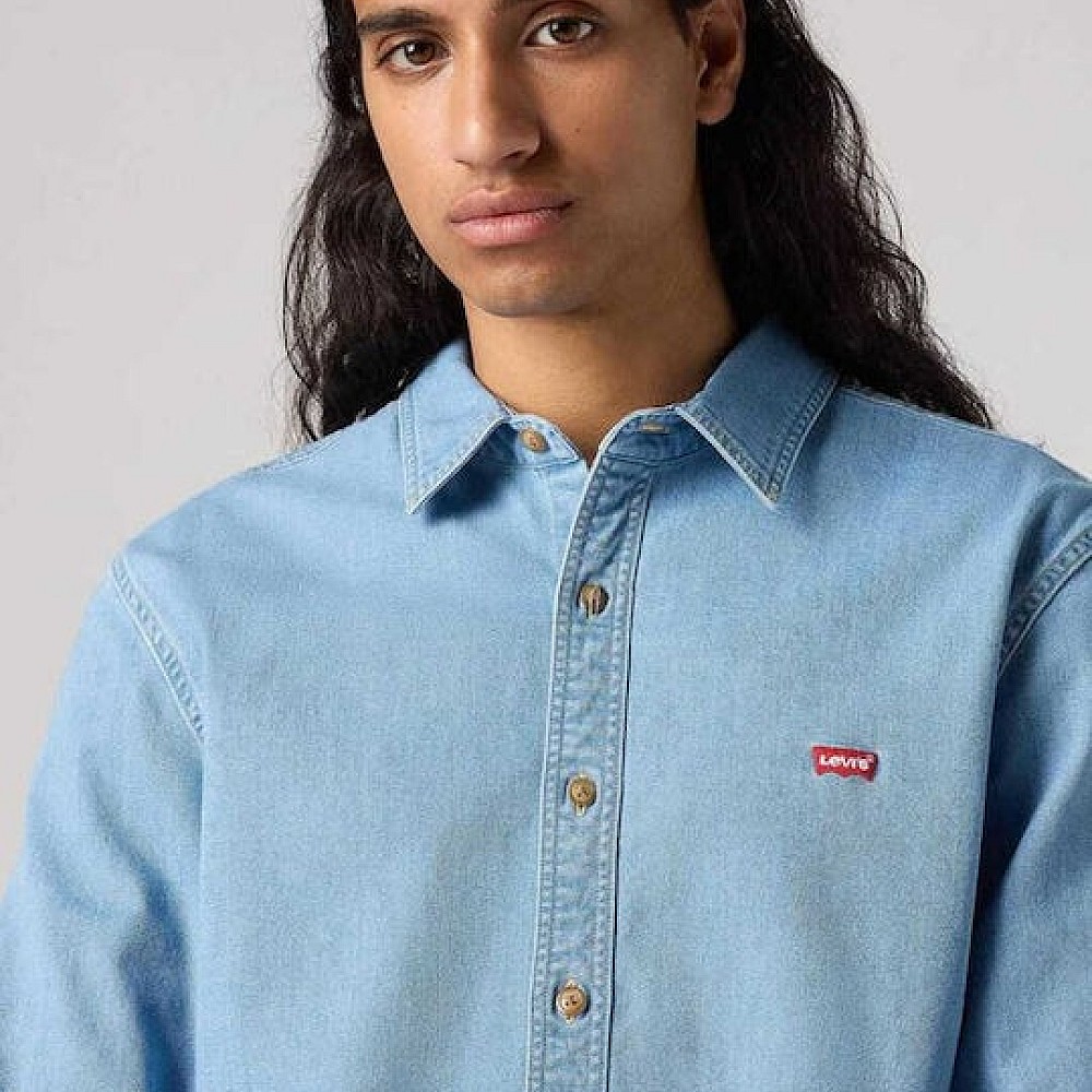 LEVIS ΑΝΔΡΙΚΟ ΠΟΥΚΑΜΙΣΟ Μ.Μ. BATTERY HM SLIM LIGHT INDIG