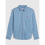 LEVIS ΑΝΔΡΙΚΟ ΠΟΥΚΑΜΙΣΟ Μ.Μ. BATTERY HM SLIM LIGHT INDIG