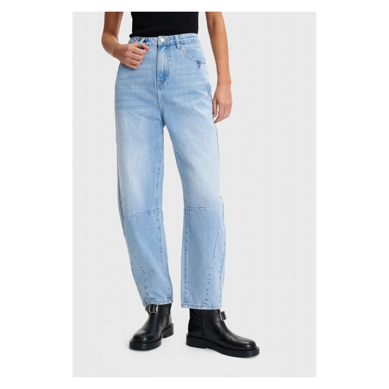 ALE Παντελόνι τζιν barrel fit με ραφές Jeans