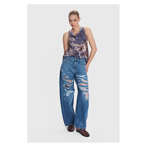 ALE Παντελόνι τζιν loose με σκισίματα Jeans