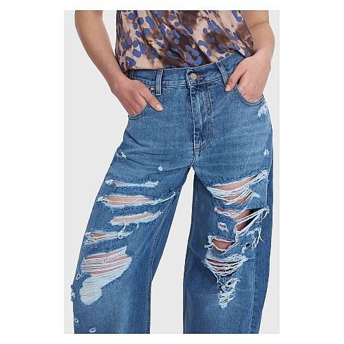 ALE Παντελόνι τζιν loose με σκισίματα Jeans