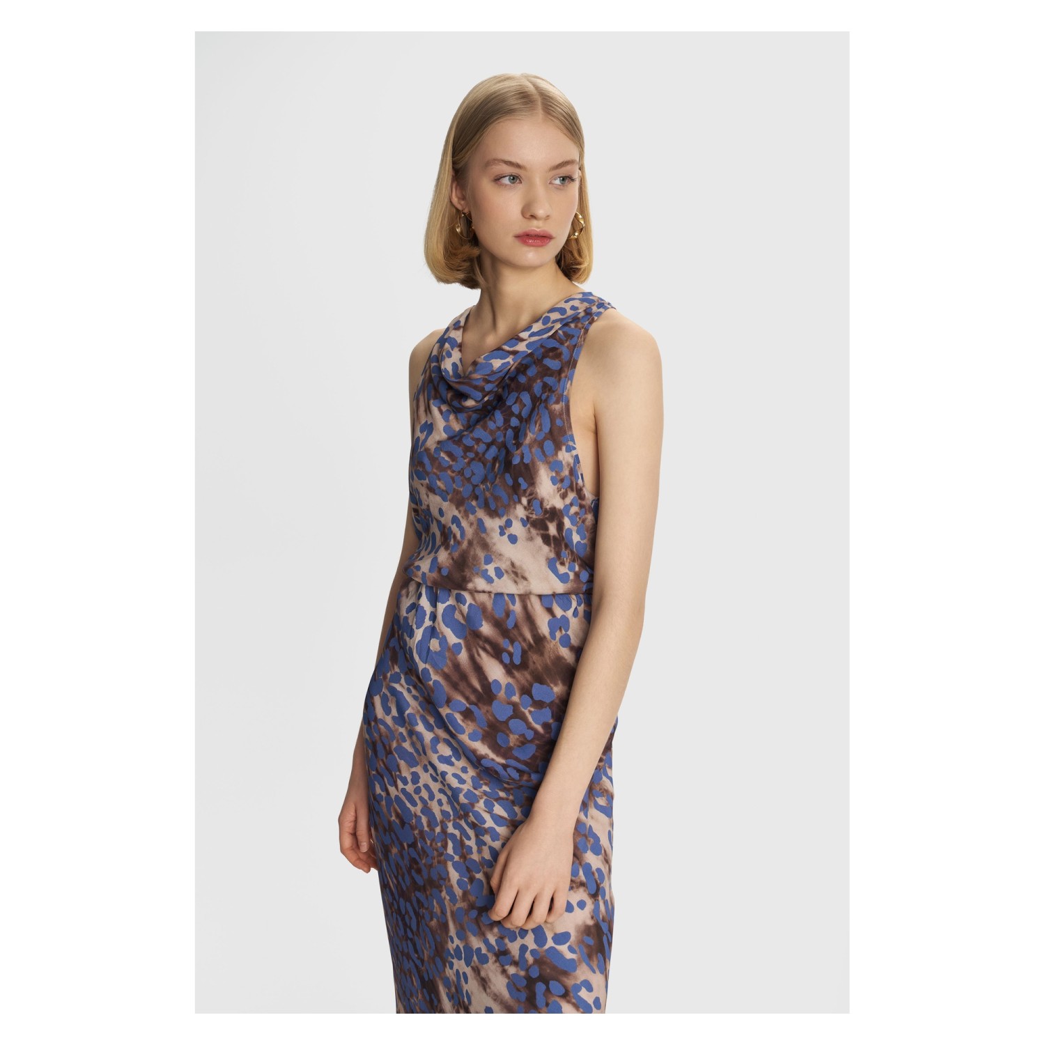 ALE Τοπ αμάνικο με animal print