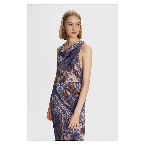 ALE Τοπ αμάνικο με animal print