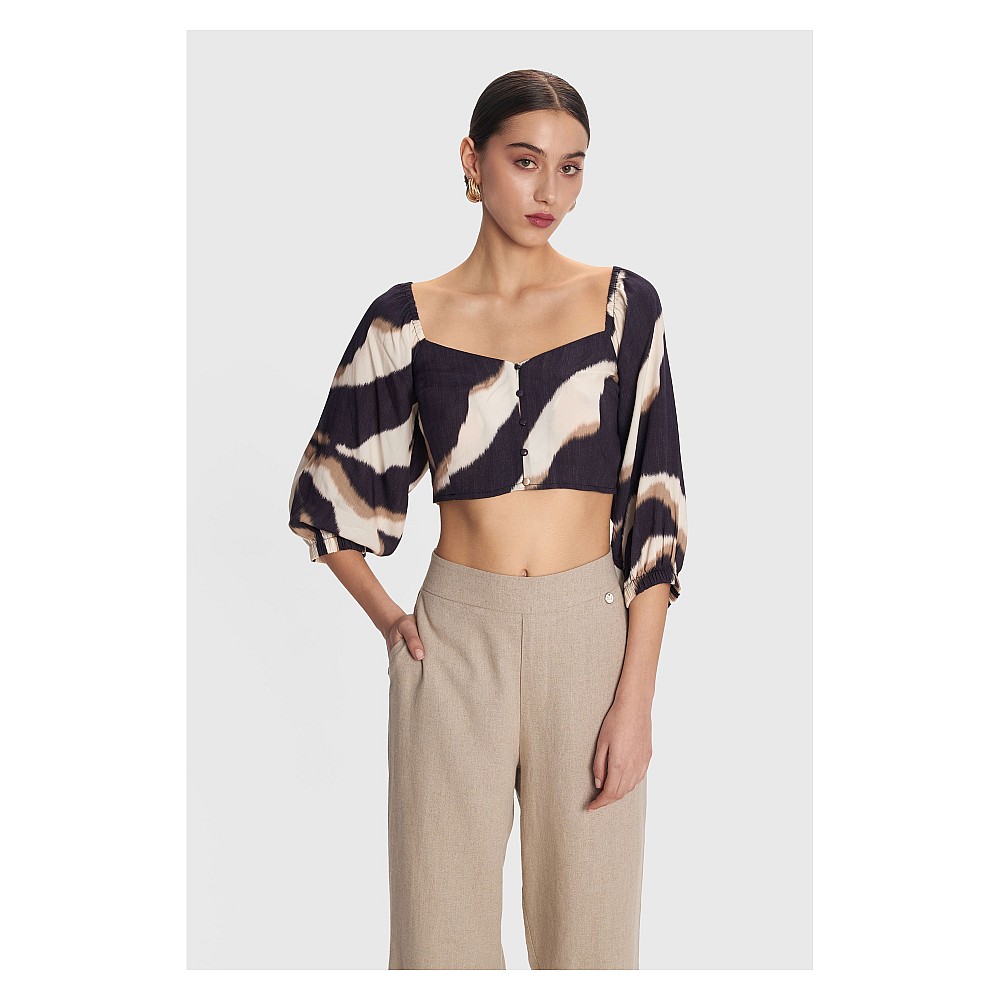 ALE Crop top εμπριμέ