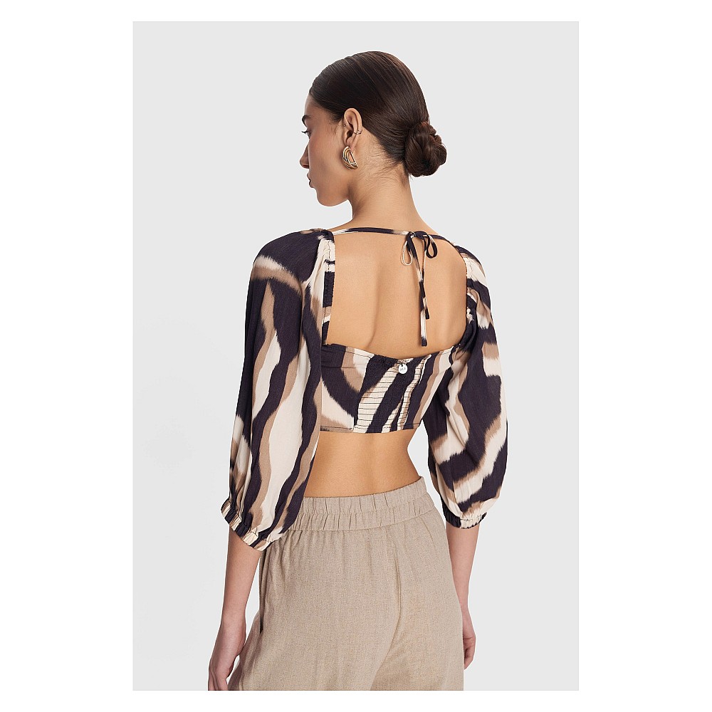ALE Crop top εμπριμέ