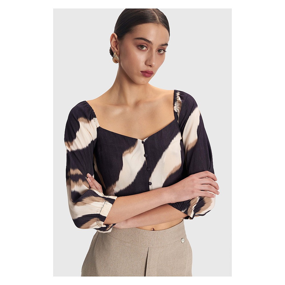 ALE Crop top εμπριμέ
