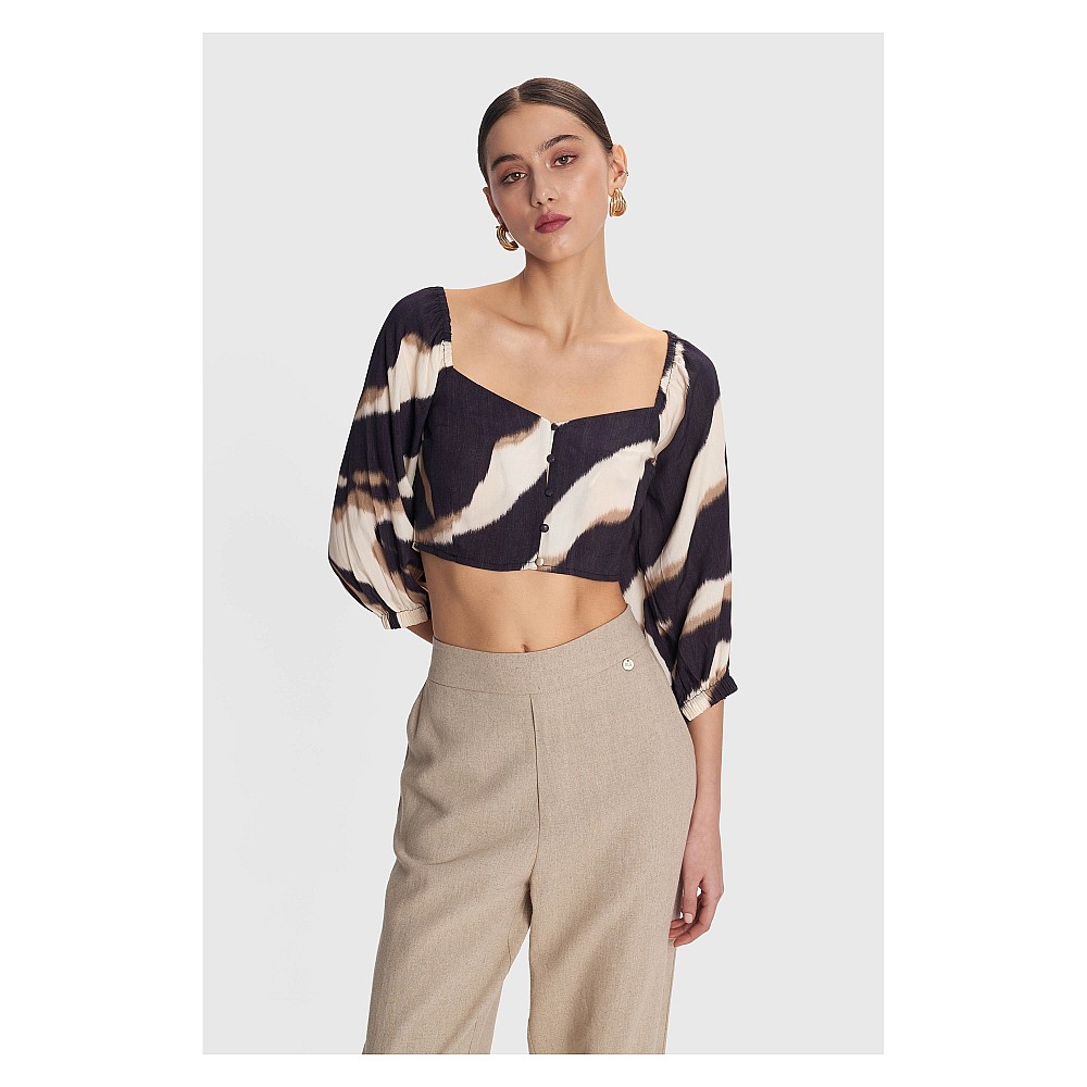 ALE Crop top εμπριμέ