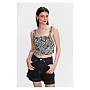 ALE Τοπ εμπριμέ με σούρες