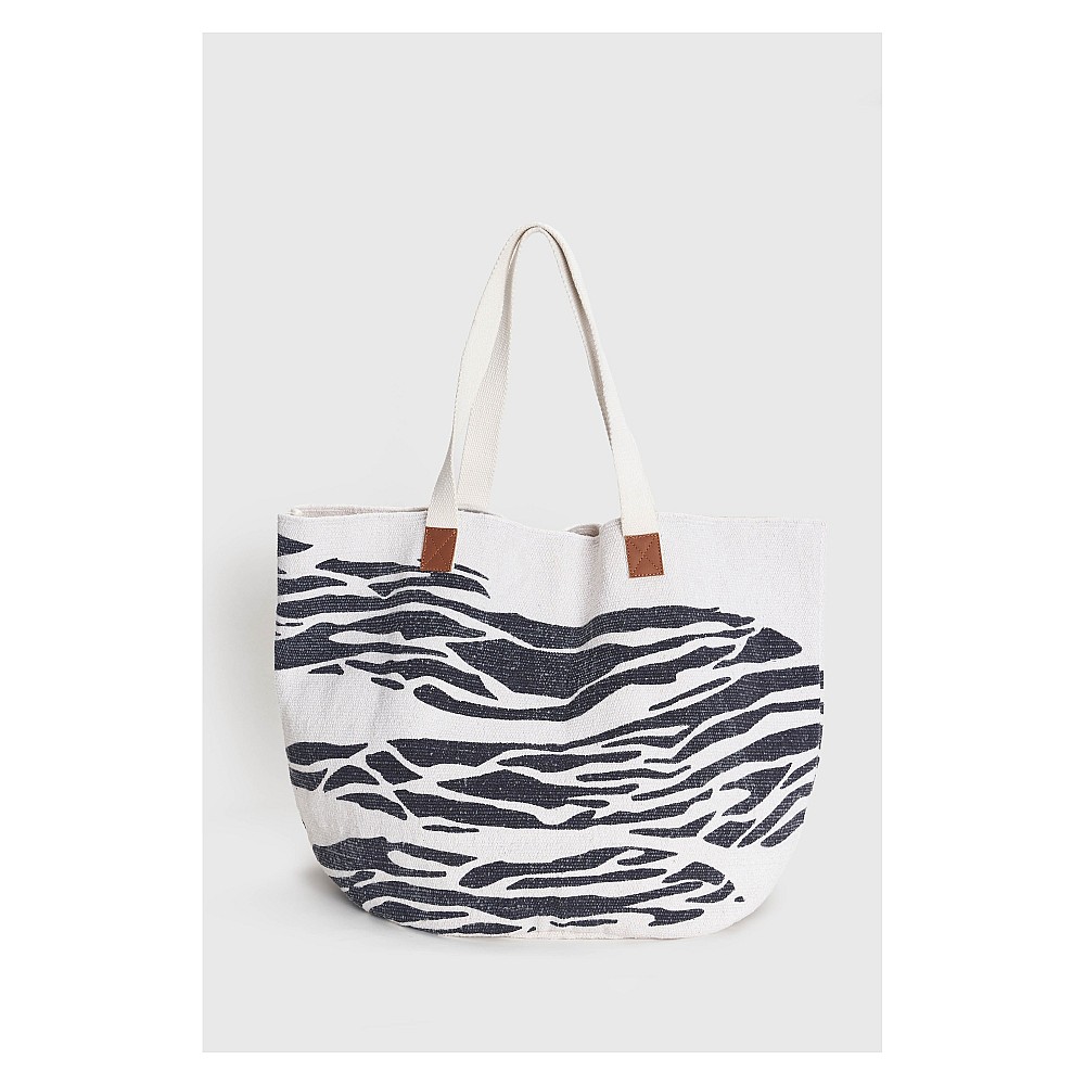 ALE Τσάντα shopper με zebra μοτίβο