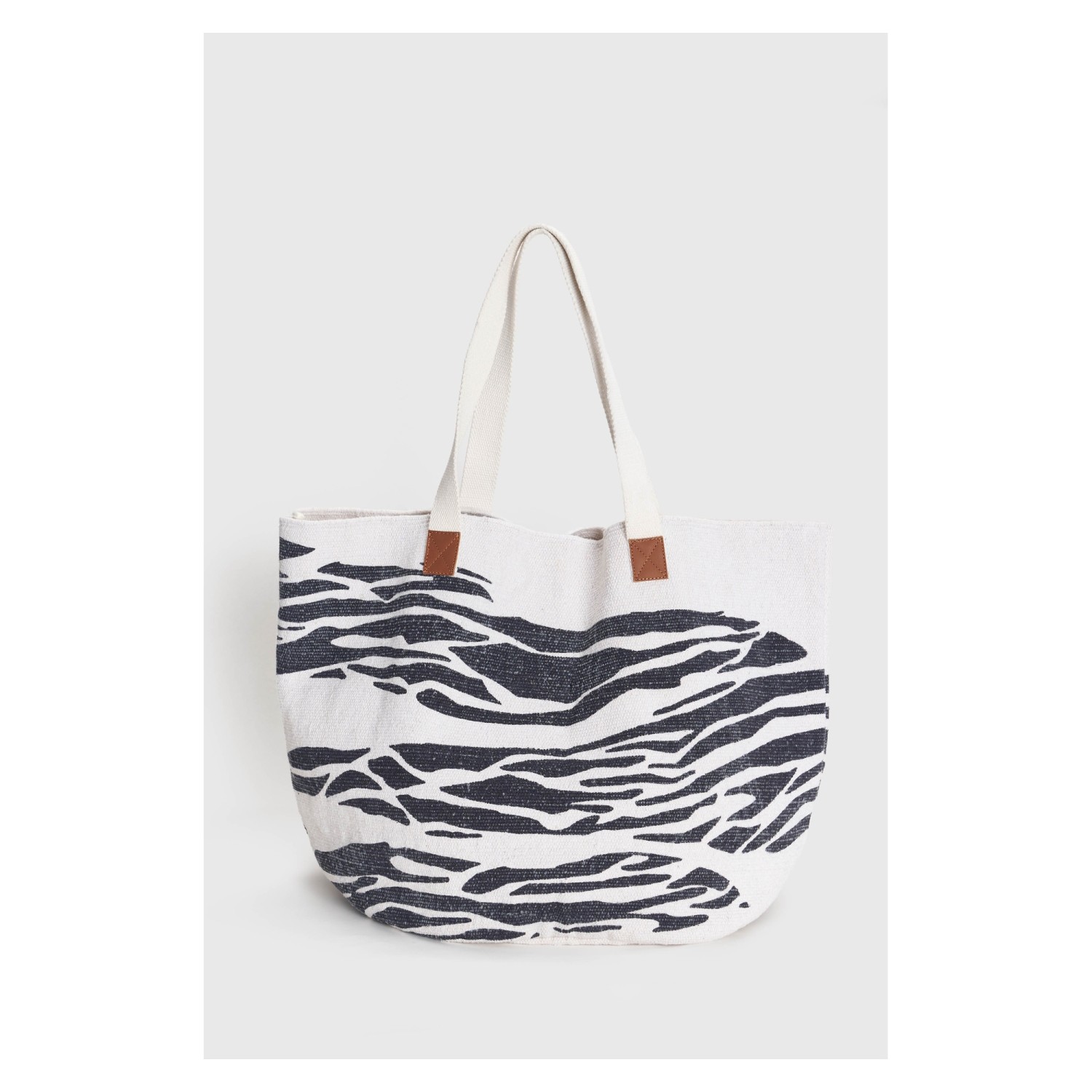 ALE Τσάντα shopper με zebra μοτίβο