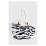 ALE Τσάντα shopper με zebra μοτίβο