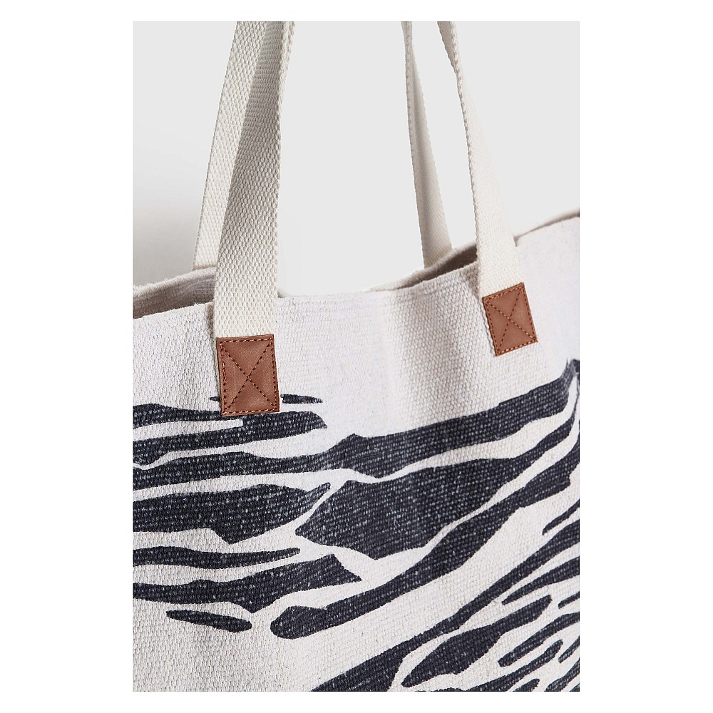 ALE Τσάντα shopper με zebra μοτίβο