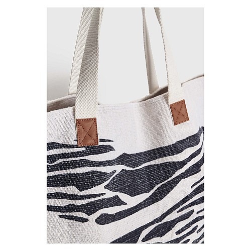 ALE Τσάντα shopper με zebra μοτίβο