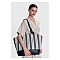 ALE Τσάντα shopper ριγέ
