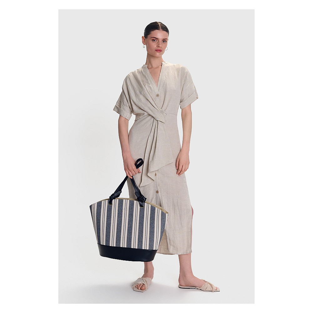 ALE Τσάντα shopper ριγέ