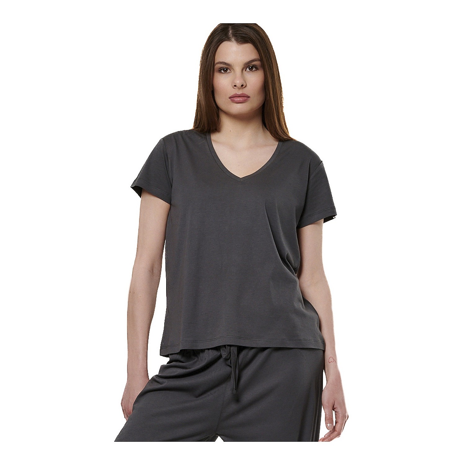 Body Action Γυναικειο V-Neck T-Shirt
