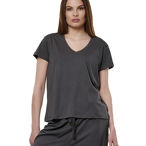Body Action Γυναικειο V-Neck T-Shirt