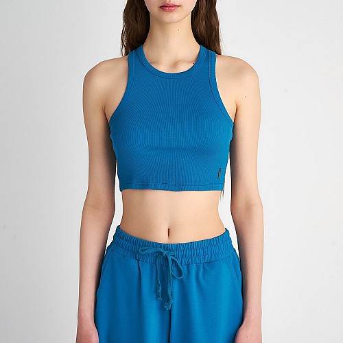 Sugarfree ΒΑΜΒΑΚΕΡΟ ΚΟΝΤΟ ΡΙΜΠ ΤΟΠ ΜΕ ΛΑΙΜΟΚΟΨΗ HALTER
