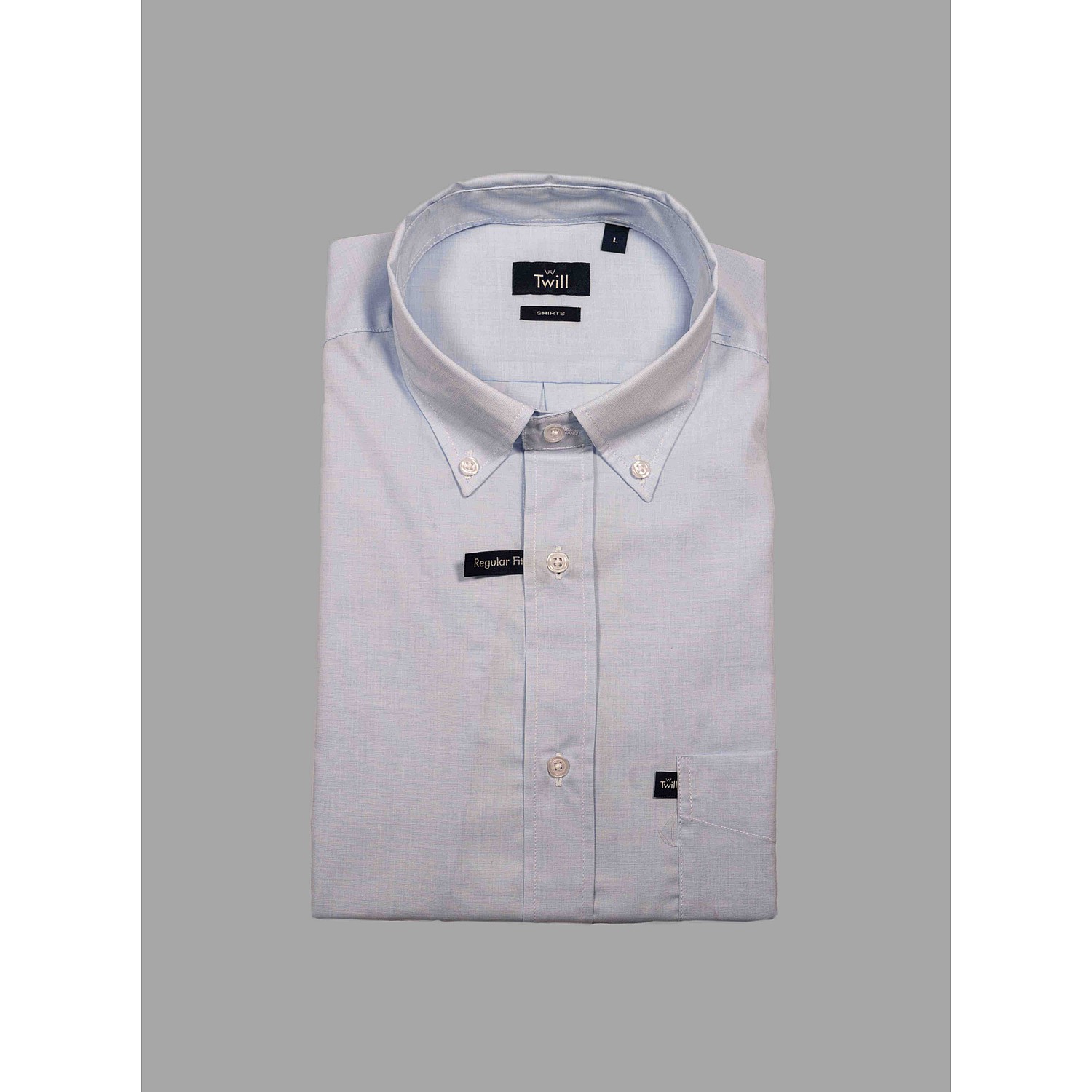 Twill Ανδρικό Πουκάμισο SPORT M.M 100% COTTON ΜΟΝΟΧΡΩΜΟ