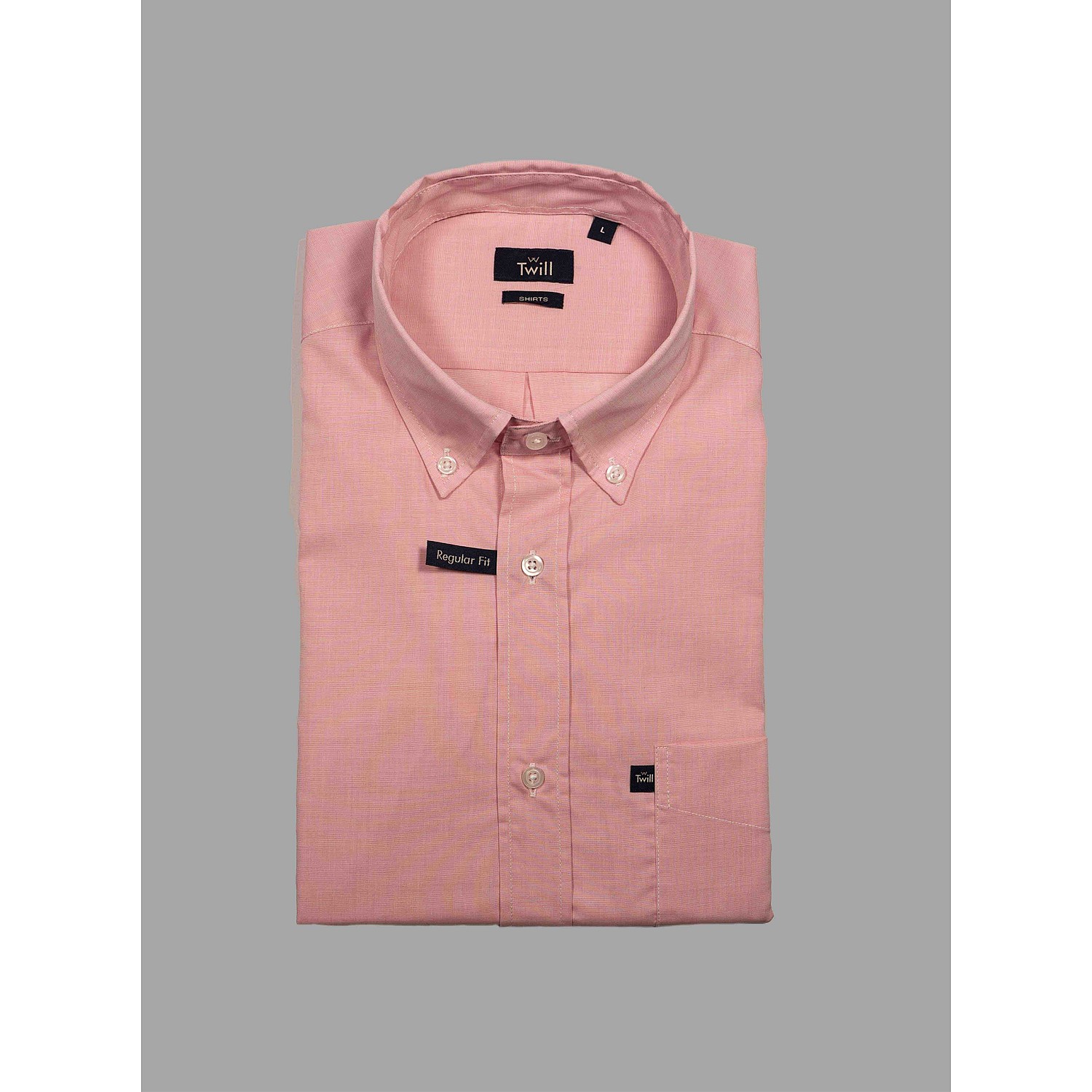 Twill Ανδρικό Button Down Sport Πουκάμισο Μ.Μ