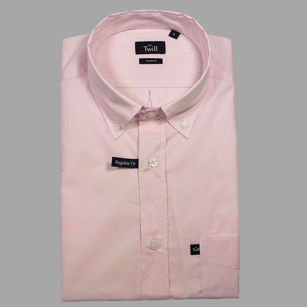 Twill Ανδρικό Πουκάμισο SPORT M.M 100% COTTON ΜΟΝΟΧΡΩΜΟ
