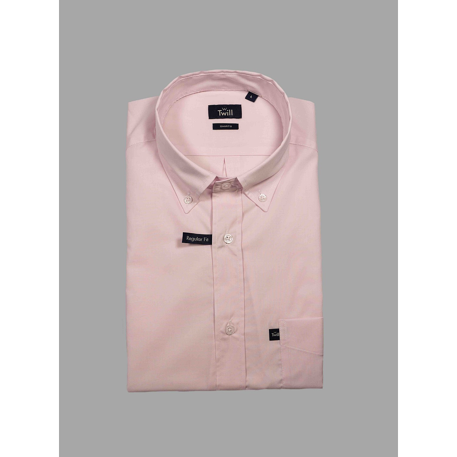 Twill Ανδρικό Πουκάμισο SPORT M.M 100% COTTON ΜΟΝΟΧΡΩΜΟ