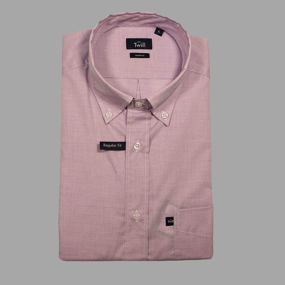 Twill Ανδρικό Button Down Sport Πουκάμισο Μ.Μ